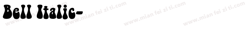 Bell Italic字体转换